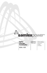 Samlexpower MSK-10A Owner's Manual
