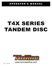 Tufline T4X92422B Operator's Manual