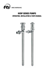 Finish Thompson HVDP Series Operation-Installation-Parts Manual