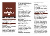 Donner Incredible V Owner's Manual