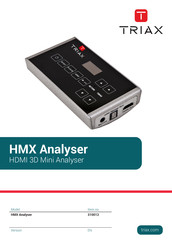 Triax HMX Analyser Operating Manual