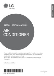 LG ABNQ42GM3T0 Installation Manual