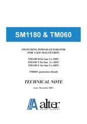ALTER SM1180 T Technical Notes