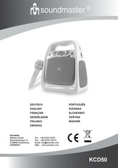 SOUNDMASTER KCD50 Manual
