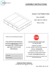 Mainstays Queen Assembly Instructions Manual