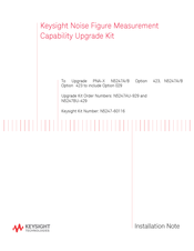 Keysight N5247BU-429 Installation Note