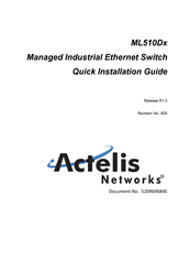Actelis Networks ML510D Series Quick Installation Manual