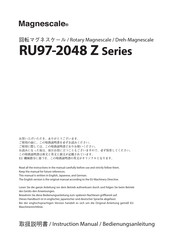 Magnescale RU97-2048 Z Series Instruction Manual
