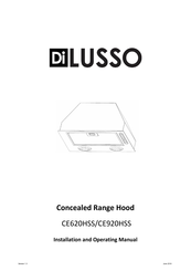 diLUSSO CE920HSS Installation And Operating Manual