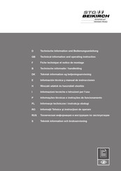 STG-BEIKIRCH M3 Series Technical Information And Operating Instruction
