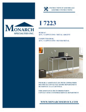 Monarch Specialties I 7223 Assembly Instructions Manual