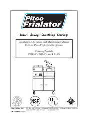 Pitco PG14D Installation, Operation And Maintenance Manual