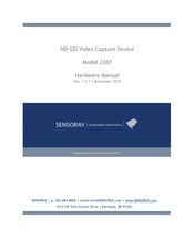Sensoray 2267 Hardware Manual