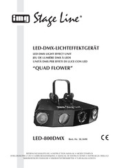 IMG STAGELINE QUAD FLOWER LED-800DMX Instruction Manual