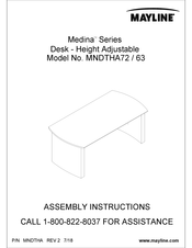 Mayline Medina Series Assembly Instructions Manual