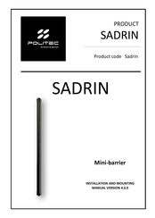 Politec SADRIN Installation And Mounting Manual