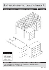 Argos Antique 7587430 Assembly Instructions Manual