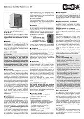 Helios SH Series Operation And Installation Instruction