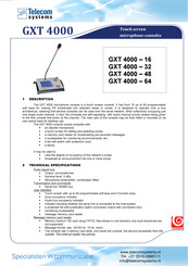 Telecom GXT 4000 Manual