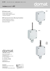 domat THERMASGARD ATF2 s/with SS02 Operating Instructions, Mounting & Installation