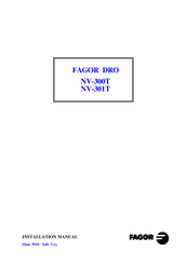 Fagor Dro NV-300T Installation Manual