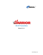 Cervis WARRIOR CB W Series Manual