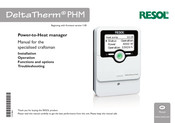 Resol DeltaTherm PHM Manual For The Specialised Craftsman
