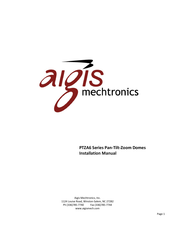 Aigis Mechtronics PTZA6 Series Installation Manual