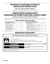 Whirlpool MKC2157 Installation Instructions Manual