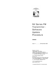 Nautel NV Series Software Update Procedure