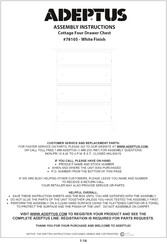 adeptus 78105 Assembly Instructions Manual