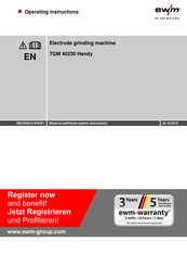EWM TGM 40230 Handy Operating Instructions Manual