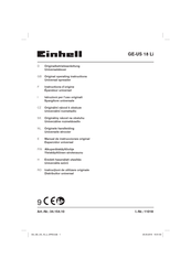 EINHELL GE-US 18 Li Original Operating Instructions
