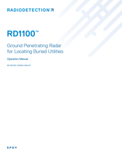 SPX Radiodetection RD1100 Operation Manual