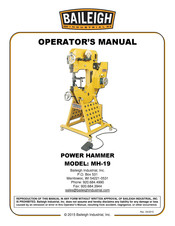 Baileigh Industrial MH-19 Operator's Manual