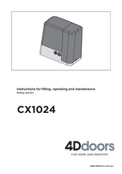 4Ddoors CX1024 Instructions For Fitting, Operating And Maintenance