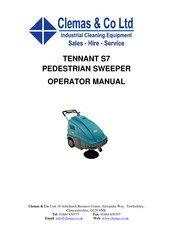 Clemas & Co TENNANT S7 Operator's Manual