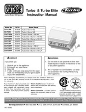 Barbeques Galore Turbo CG3TCBN Instruction Manual