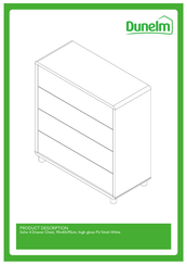 Dunelm Soho 4 Drawer Chest Product Description
