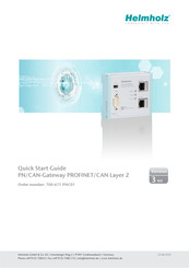 Helmholz PN/CAN Gateway Layer 2 Quick Start Manual