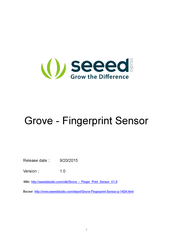SeeedStudio Grove Fingerprint Sensor Manual