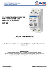 Novatek EM-129 Operating Manual