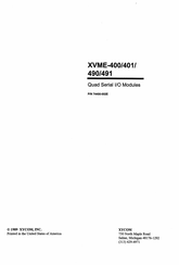 Xycom XVME-491 Manual