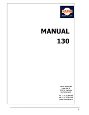 HARWI 130 Manual