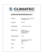 HUNTAIR FANWALL Technology Retrofit Installation & Maintenance Manual