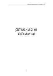 CDTech Electronics CDT123HMDI-01 Osd Manual