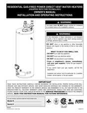 Giant Factories UG40 Installation And Operating Instructions Manual