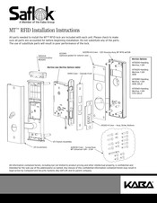Kaba Saflok MT RFID Installation Instructions Manual