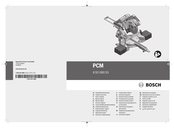 Bosch PCM 800 SD Instructions Manual