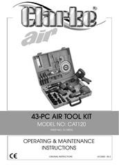 Clarke 3110876 Operating & Maintenance Instructions
